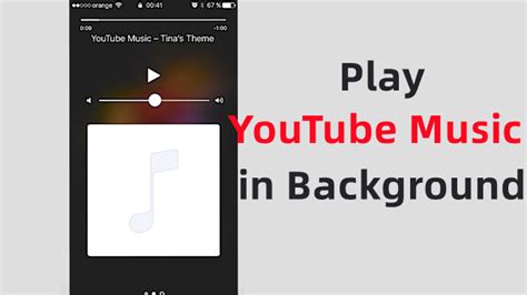 how to keep youtube music playing in the background