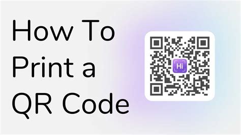 how to print qr codes on your own paper